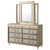Lorient - 8-Drawer LED Dresser With Mirror - Ivory And Camel
