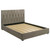 Delsea - Upholstered Eastern King Platform Bed - Light Brown