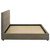 Delsea - Upholstered Eastern King Platform Bed - Light Brown