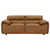 Buxton - Top Grain Leather Upholstered Loveseat - Orange