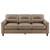 Scotland - Faux Leather Upholstered Track Arm Sofa - Brown