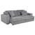 Jacana - Corduroy Upholstered Dual Power Chaise Sofa - Gray
