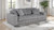 Jacana - Corduroy Upholstered Dual Power Chaise Sofa - Gray