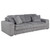 Jacana - Corduroy Upholstered Dual Power Chaise Sofa - Gray
