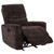 Navarro - Chenille Upholstered Glider Recliner - Dark Brown