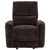 Navarro - Chenille Upholstered Glider Recliner - Dark Brown