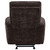 Navarro - Chenille Upholstered Glider Recliner - Dark Brown