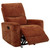 Navarro - Chenille Upholstered Glider Recliner - Burnt Orange