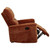 Navarro - Chenille Upholstered Glider Recliner - Burnt Orange