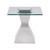 Jenny - Glass Top Stainless Steel Side End Table - Chrome