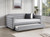 Patricia - Boucle Upholstered Twin Day Bed With Trundle - Gray