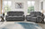 Steel 2pc Power Reclining Sofa and Loveseat with Console $1799.99 - #2140599