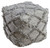 Adelphie Natural/Gray Pouf