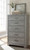 Culverbach Gray Five Drawer Chest