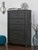 Brinxton Black Five Drawer Chest