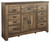 Trinell Brown Dresser with Fireplace Option