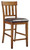 Ralene Medium Brown Upholstered Barstool