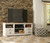 Willowton Whitewash LG TV Stand with Fireplace Option