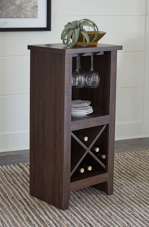 Turnley Brown Wine Cabinet