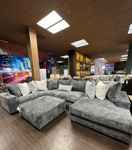 NIR  1221 SECTIONAL  UTOPIA  PEWTER 3PC  LAF SOFA  ,ARMLESS LOVESEAT, RAF CHAISE