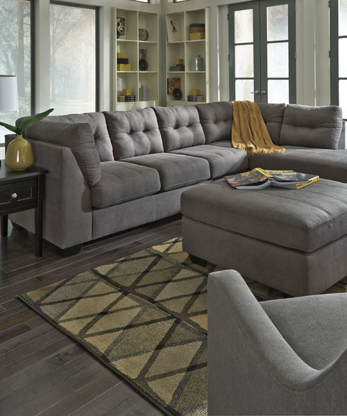Maier Charcoal 4 Pc Left Arm Facing Sofa 2 Pc Sectional, Recliner