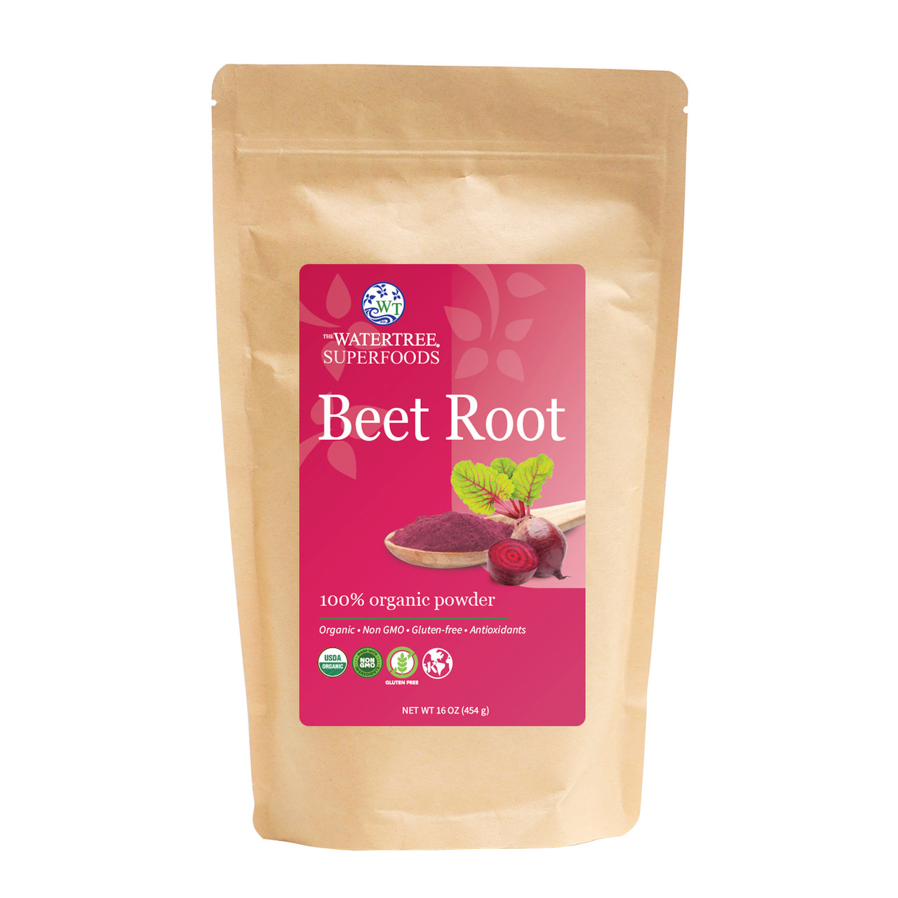 Certified Organic Beet Juice Powder 16 oz Raw Vegan & Gluten Free