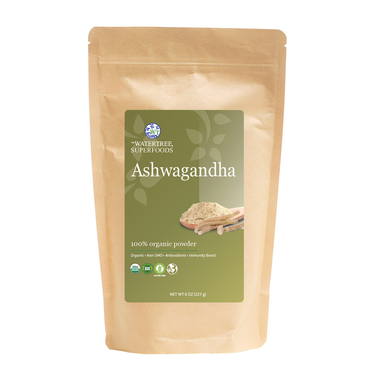 The Water Tree Superfoods- Organic Ashwagandha Powder (8 oz)