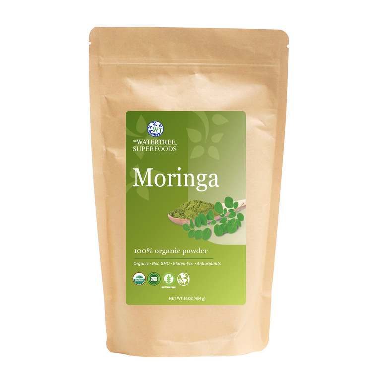 The Water Tree Superfoods- Organic Moringa Powder (16 oz)