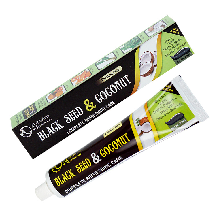 Black Seed & Coconut Toothpaste (With Oregano) 6.5 oz