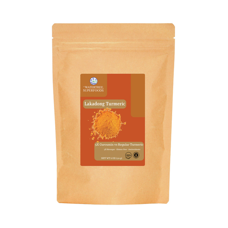 The Water Tree Superfoods- Lakadong Turmeric Powder (6 oz)- Front