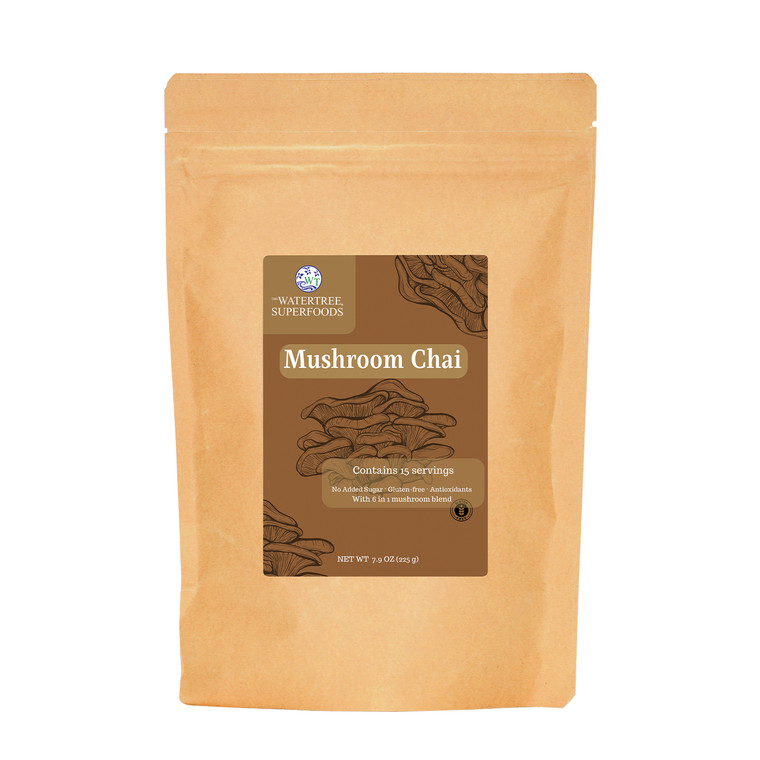 The Water Tree Superfoods- Mushroom Chai (7.9 oz)- Front