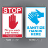 12" x 18" Hand Washing & Sanitizing Signs