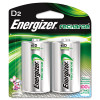 NiMH Rechargeable Batteries, D, 2 Batteries/Pack