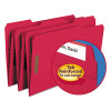 Folders, Two Fasteners, 1/3 Cut Assorted, Top Tab, Legal, Red, 50/Box