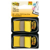 Standard Page Flags in Dispenser, Yellow, 100 Flags/Dispenser