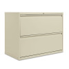 Two-Drawer Lateral File Cabinet, 36w x 19-1/4d x 28-3/8h, Putty