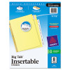 Insertable Big Tab Dividers, 8-Tab, Letter