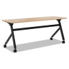 Multipurpose Table Flip Base Table, 72w x 24d x 29 3/8h, Wheat