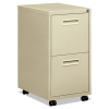 Embark Series File/File Pedestal File w/2 "M" Pull Drawers, 22d, Putty