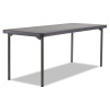 Maxx Legroom Light Table, Rectangular, 72w x 18d x 29-1/2h, Graphite Base/Top