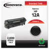 Remanufactured Q2612A (12A) Laser Toner, 2000 Yield, Black