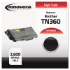 Remanufactured TN360 Laser Toner, 2600 Page-Yield, Black