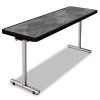 aero Mobile Folding Table, 72 x 24 x 29, Pewter