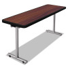 aero Mobile Folding Table, 72 x 24 x 29, Walnut