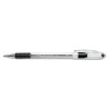 R.S.V.P. Stick Ballpoint Pen, .7mm, Trans Barrel, Black Ink, Dozen