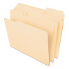 CutLess File Folders, 1/3 Cut Top Tab, Letter, Manila, 100/Box