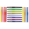 Point Guard Flair Porous Point Stick Pen, Assorted Ink, Medium, 16/Pack