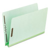 Pressboard Folders, 2 Fasteners, 2" Expansion, Full Cut, Letter, Green, 25/Box