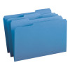 File Folders, 1/3 Cut Top Tab, Legal, Blue, 100/Box