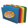 Waterproof Poly File Folders, 1/3 Cut Top Tab, Letter, Assorted, 24/Box